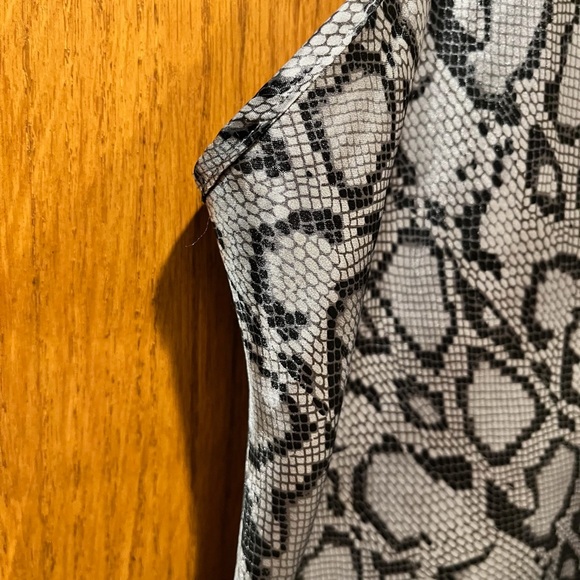 Vintage Morgan Taylor Intimates Snake Print Slip Dress - Size Medium - Picture 5 of 9